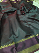 Royal Espresso Luxesoft Silk Saree with Rich Woven Zari Border