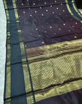 Wine Maroon Luxesoft Silk Saree with Woven Zari Border